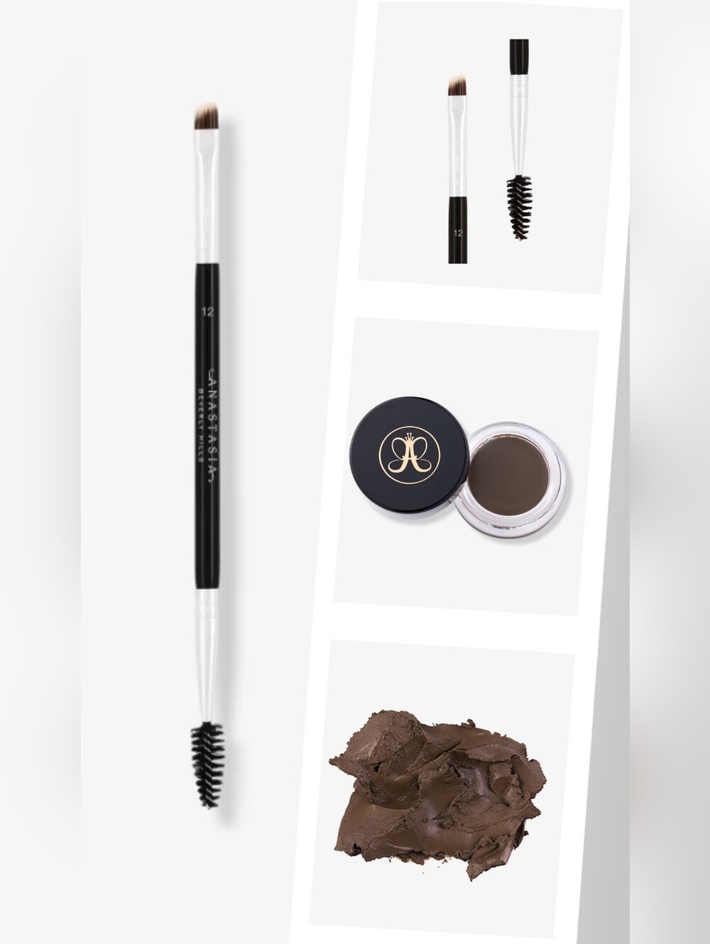 Anastasia Brush 12 & DIPBROW® Pomade in Dark Brown
